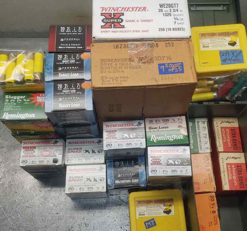 1000+ 20ga Shells! Rem Win Fed Most NEW! W.Volusia