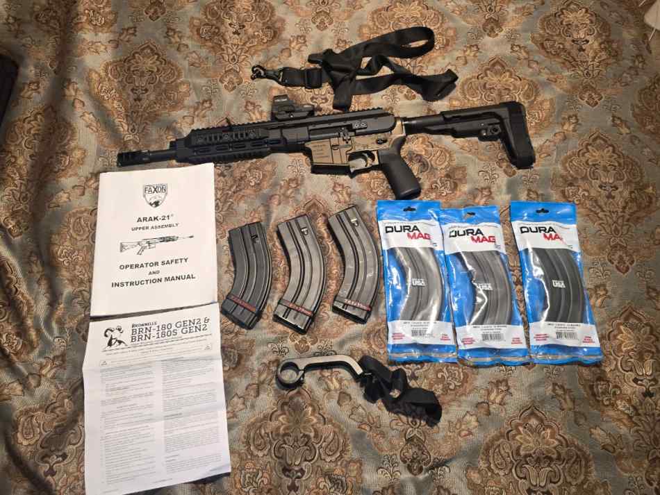Faxon ARAK-21 Piston Rifle 7.62x39 w optic nic pkg