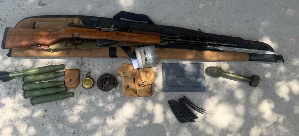 Yugo SKS and ammo crate